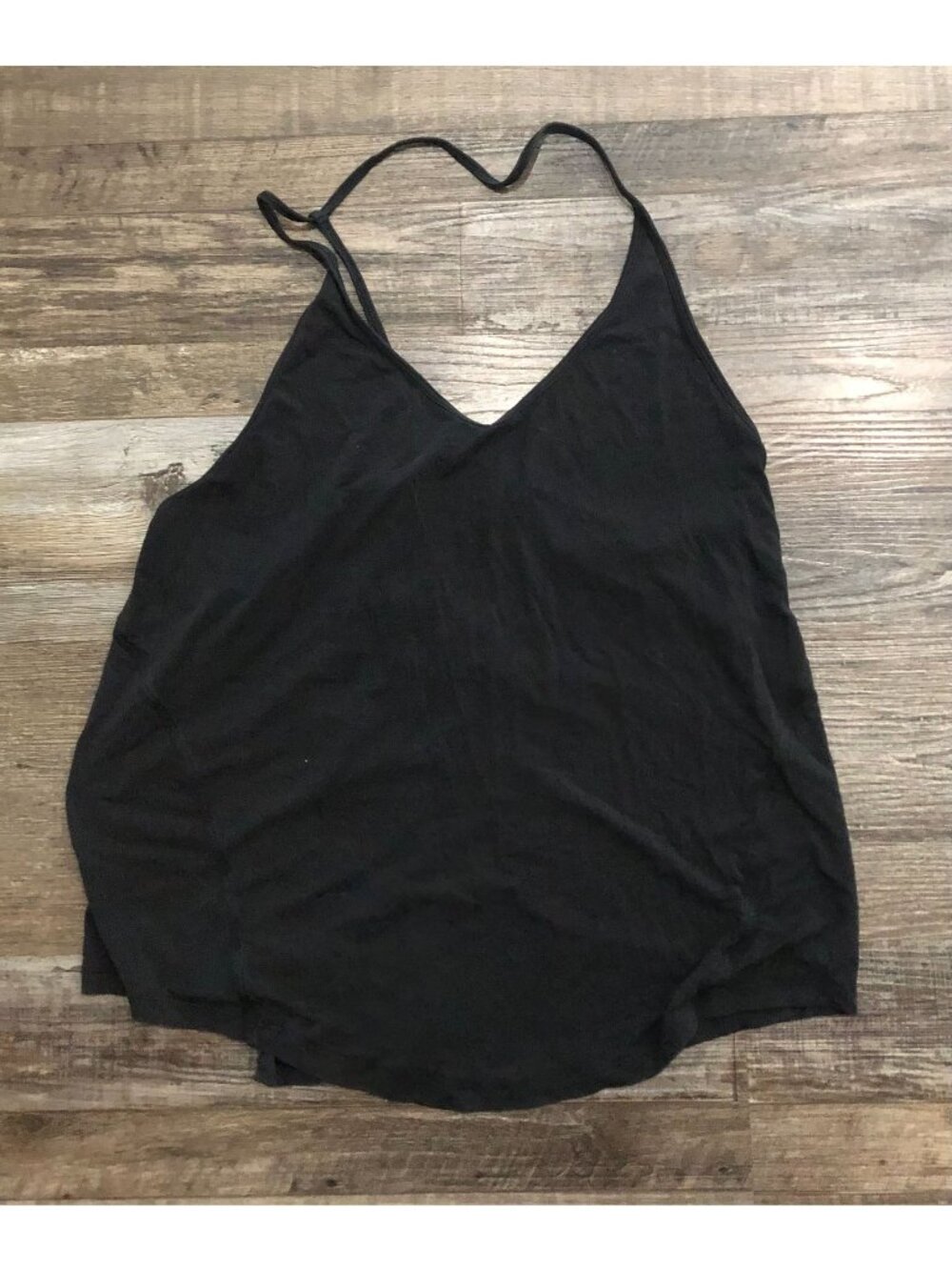 Lululemon Womens Size 8 Black Athletic Tank Top Yoga Exercise Running
